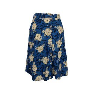 Kimchi Blue Floral Button Front Skirt W 29 Size Medium